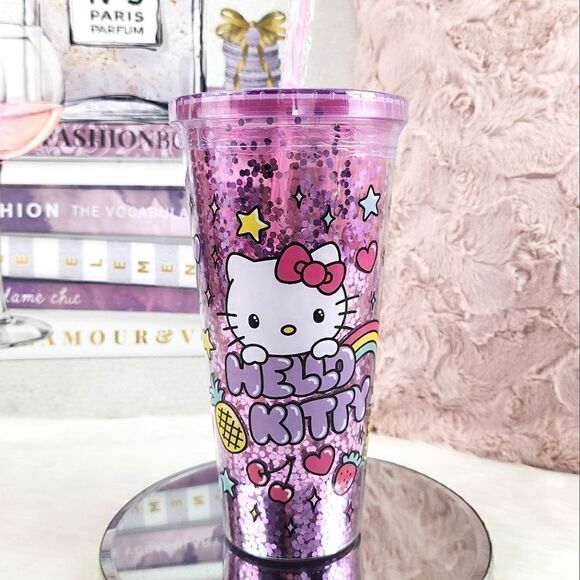 {Hello Kitty} Pink Confetti Travel Cup - Picture 5 of 8